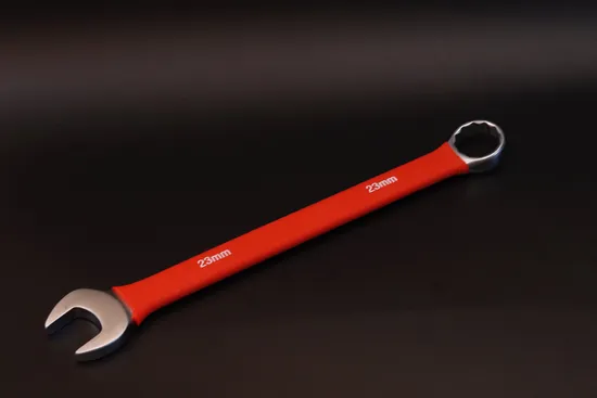 20mm, Matt, Combination Wrench with Insulated Rubber Dipped, Pipe Grip Box Wrench/Spanner