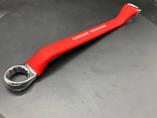 21-23mm, Mirror-Finished Box-End Wrench with Insulated Rubber Dipped, Pipe Grip Box Wrench/Spanner