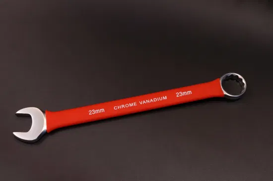 21mm, Matt, Combination Wrench with Insulated Rubber Dipped, Pipe Grip Wrench/Spanner