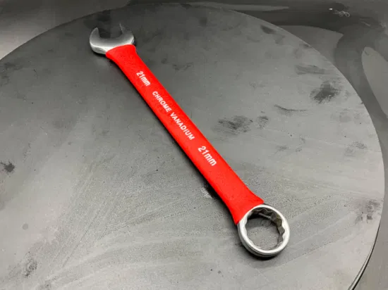 21mm, Matt, Combination Wrench with Insulated Rubber Dipped, Pipe Grip Wrench/Spanner