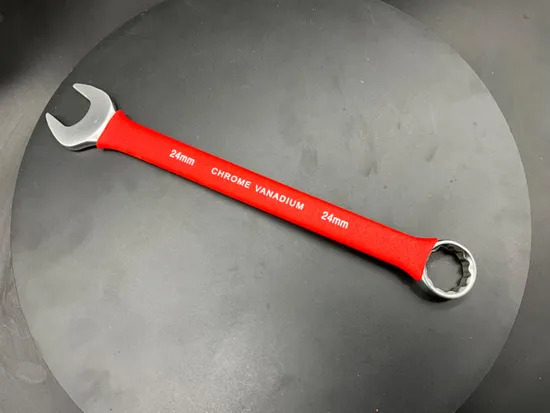 24mm, Matt, Combination Wrench with Insulated Rubber Dipped, Pipe Grip Wrench/Spanner