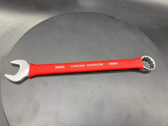 24mm, Matt, Combination Wrench with Insulated Rubber Dipped, Pipe Grip Wrench/Spanner