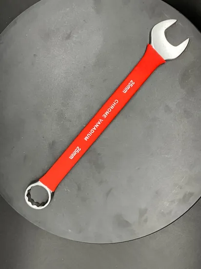 25mm, Matt, Combination Wrench with Insulated Rubber Dipped, Pipe Grip Wrench/Spanner