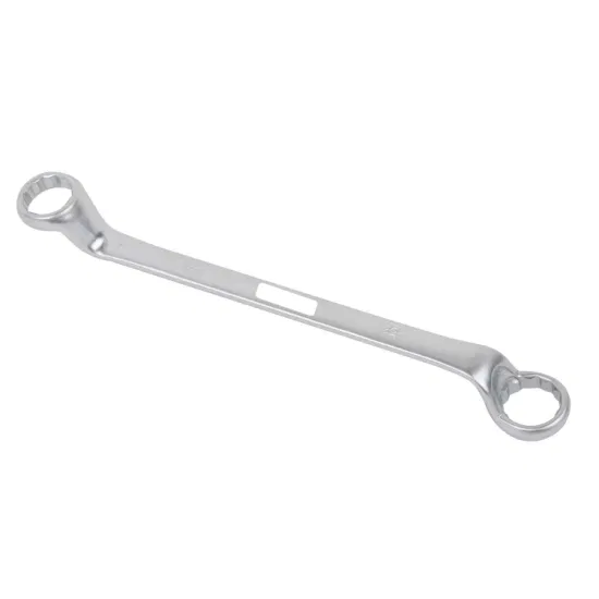 75-Degree Deep Offset 8-9mm Double Box-End Wrench, Matt Finish, Deep Offset Ring Spanner, Factory Price