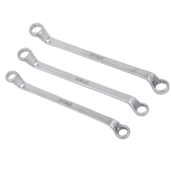 75-Degree Deep Offset Box-End Wrench/Ring Spanner, 30-32mm, Matt, Cr-V