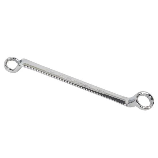 75-Degree Deep Offset Double Box-End Wrench, Deep Offset Ring Spanner, Cr-V