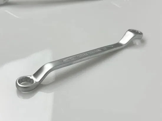 75-Degree Deep Offset, 1 (3/16) Inch-1 (17/64) Inchdouble Box-End Wrench/Spanner with Concave Bar, Matt Finish, Factory Price