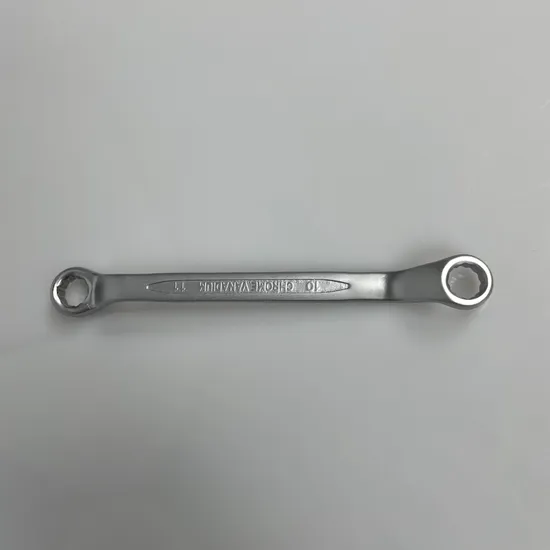 Box-End Wrench/Ring Spanner, Matt Finish 10-11mm Cr-V, Concave Bar, Factory Price