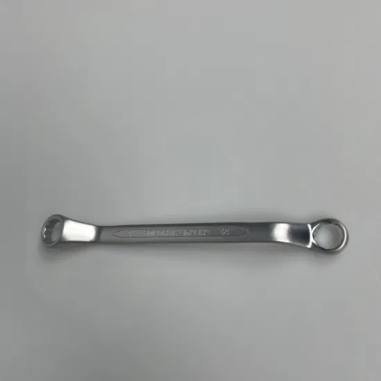 Box-End Wrench/Ring Spanner, Matt Finish 14-15mm Cr-V, Concave Bar, Factory Price