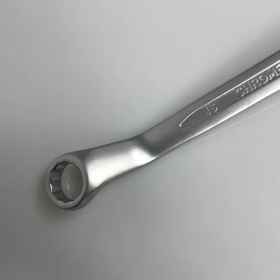 Box-End Wrench/Ring Spanner, Matt Finish 16-17mm Cr-V, Concave Bar, Factory Price