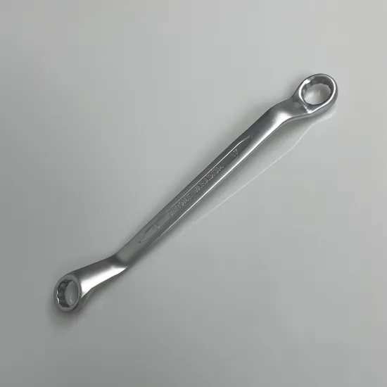 Box-End Wrench/Ring Spanner, Matt Finish 16-17mm Cr-V, Concave Bar, Factory Price