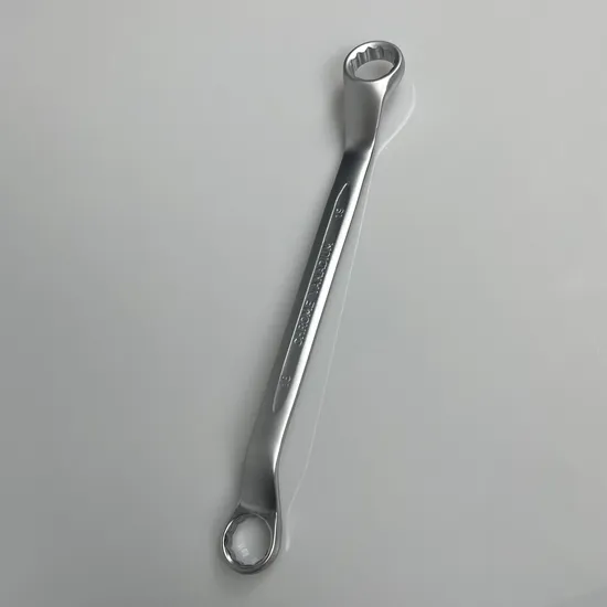 Box-End Wrench/Ring Spanner, Matt Finish 18-19mm Cr-V, Concave Bar, Factory Price