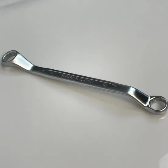 Box-End Wrench/Ring Spanner, Matt Finish 19-22mm Cr-V, Concave Bar, Factory Price