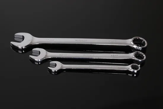 Combination Wrench/Open-Ring Spanner, Mirror Finish, 33/64inch, Cr-V, Factory Price