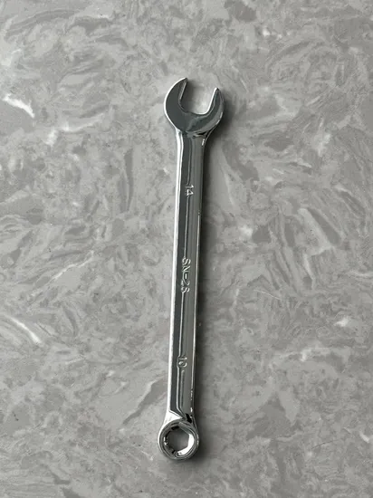 Combination Wrench/Open-Ring Spanner with Convex Bar Mirror Finish 24mm, Factory Price