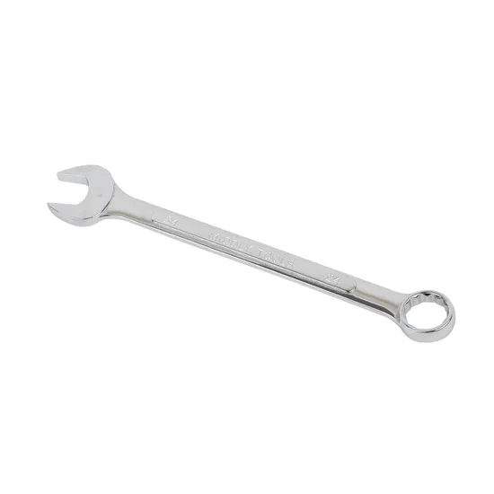 Combination Wrench/Open-Ring Spanner with Convex Bar Mirror Finish 24mm, Factory Price