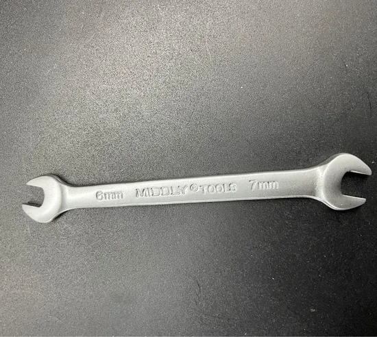 Double Open-End Wrench/Open Spanner, Matt Finish, 6-7mm, Cr-V, Factory Price