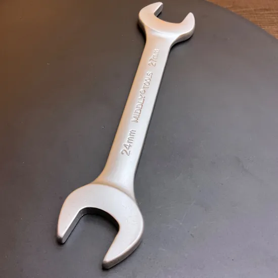 Double Open-End Wrench/Open Spanner, Matt, 24-27mm Cr-V