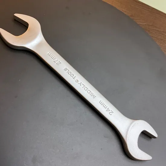 Double Open-End Wrench/Open Spanner, Matt, 24-27mm Cr-V