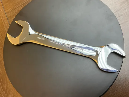 Double Open-End Wrench/Open Spanner, Mirror Finish 36-41mm Cr-V