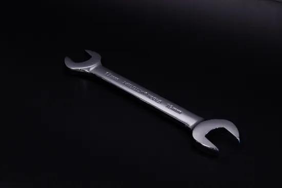 Double Open-End Wrench/Open Spanner, Mirror Finish, 17-19mm, Cr-V