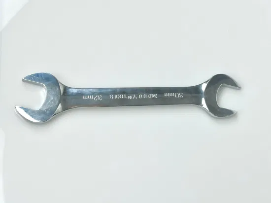 Double Open-End Wrench/Open Spanner, Mirror Finish, 43/64inch-3/4inch, Cr-V, Hand Tool, Factory Price