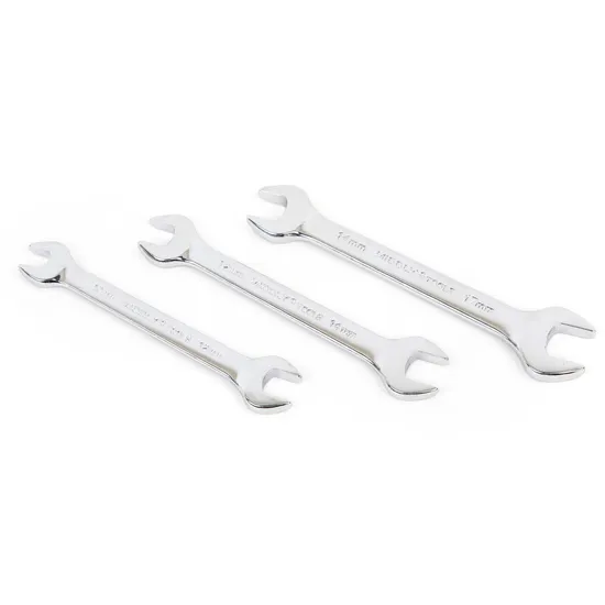 Double Open-End Wrench/Open Spanner, Mirror, 13-15mm Cr-V