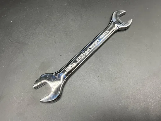 Double Open-End Wrench/Open Spanner, Mirror, 13-15mm Cr-V