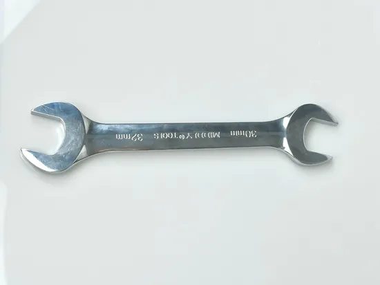 Double Open-End Wrench/Open Spanner, Mirror, 30-32mm Cr-V