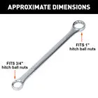 Heavy Duty Forging Hitch Ball Wrench, Hardware, Handtool, Tool, Ring Spanner