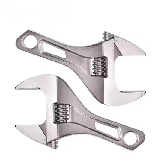 Hot Sale 4.5inch Colours Short Handle Adjustable Wrench Large Opening Hand Tools