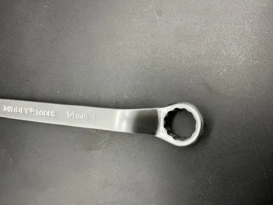 Middly Box-End Wrench/Ring Spanner, Matt Finish 12-14mm Cr-V