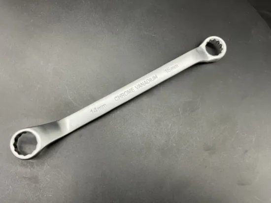 Middly Box-End Wrench/Ring Spanner, Matt Finish 14-15mm Cr-V