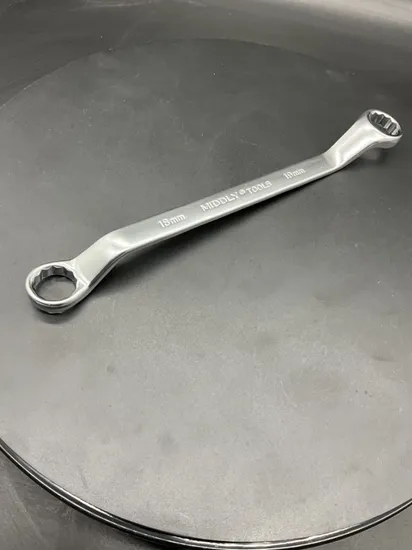 Middly Box-End Wrench/Ring Spanner, Matt Finish 18-19mm Cr-V