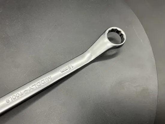 Middly Box-End Wrench/Ring Spanner, Matt Finish 18-19mm Cr-V