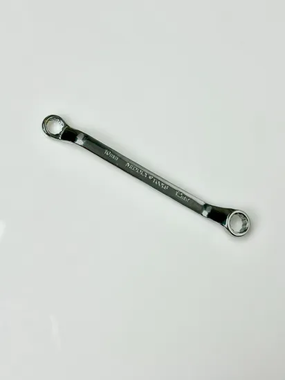 Middly Box-End Wrench/Ring Spanner, Mirror Finish 10-12mm Cr-V