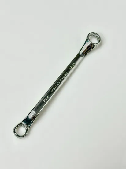 Middly Box-End Wrench/Ring Spanner, Mirror Finish 14-17mm Cr-V