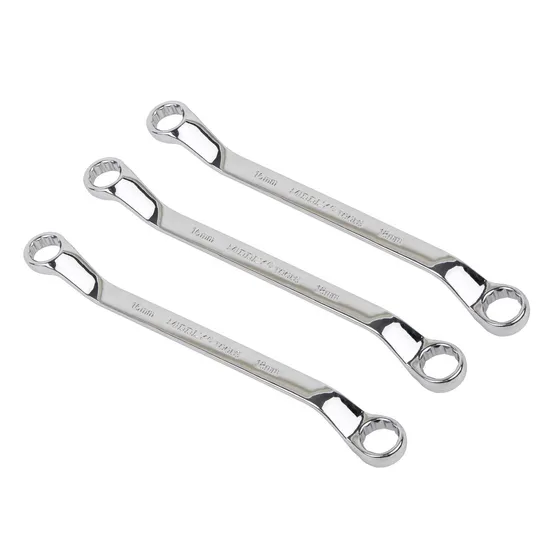 Middly Box-End Wrench/Ring Spanner, Mirror Finish 16-18mm Cr-V