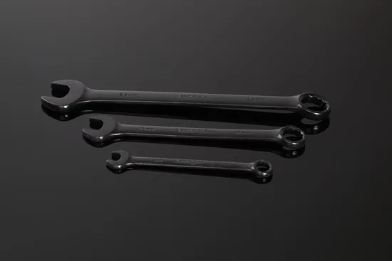 Middly Combination Wrench 22mm Black, Open-Ring Spanner