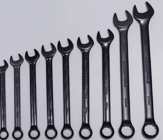 Middly Combination Wrench 22mm Black, Open-Ring Spanner