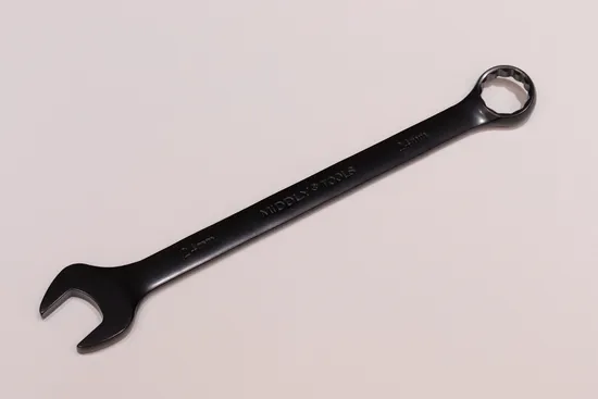 Middly Combination Wrench 22mm Black, Open-Ring Spanner