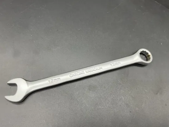 Middly Combination Wrench/Open-Ring Spanner, Matt Finish 15/32inch Cr-V