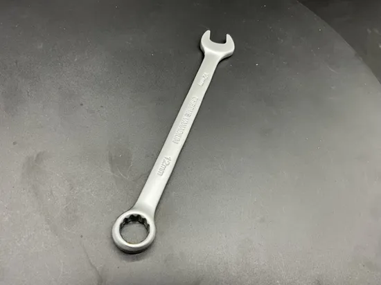 Middly Combination Wrench/Open-Ring Spanner, Matt Finish 15/32inch Cr-V