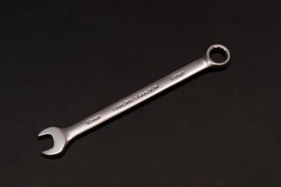 Middly Combination Wrench/Open-Ring Spanner, Matt Finish 22mm Cr-V