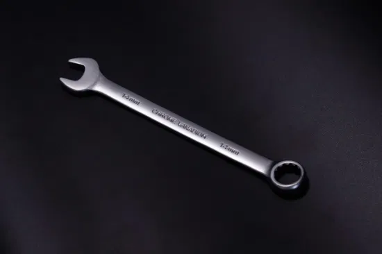 Middly Combination Wrench/Open-Ring Spanner, Matt Finish 22mm Cr-V