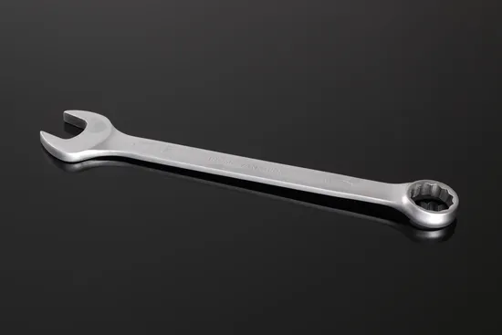 Middly Combination Wrench/Open-Ring Spanner, Matt Finish 22mm Cr-V