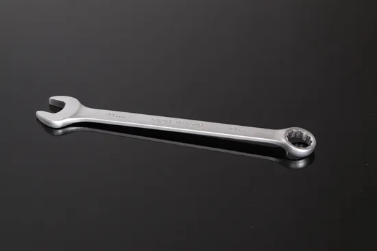 Middly Combination Wrench/Open-Ring Spanner, Matt Finish 22mm Cr-V