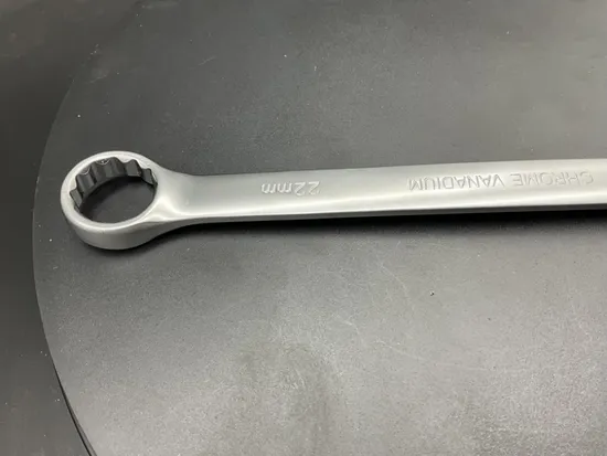 Middly Combination Wrench/Open-Ring Spanner, Matt Finish 55/64inch Cr-V