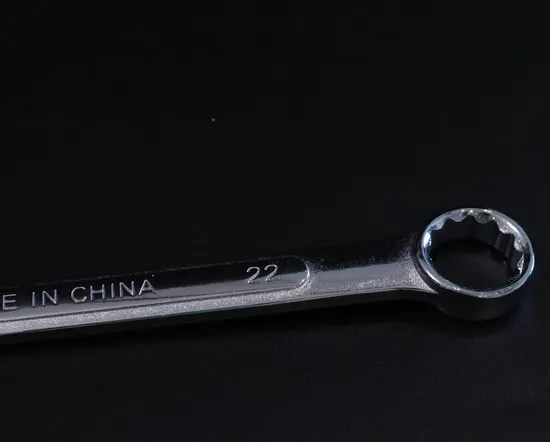 Middly Combination Wrench/Open-Ring Spanner with Convex Bar, Mirror Finish, 22mm