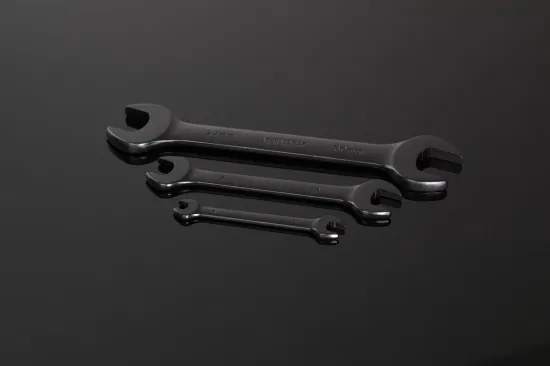 Middly Wrench Set, Double Open-End Wrench, Open Spanner, Cr-V